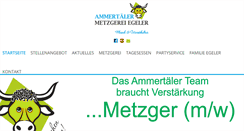 Desktop Screenshot of metzgerei-egeler.de
